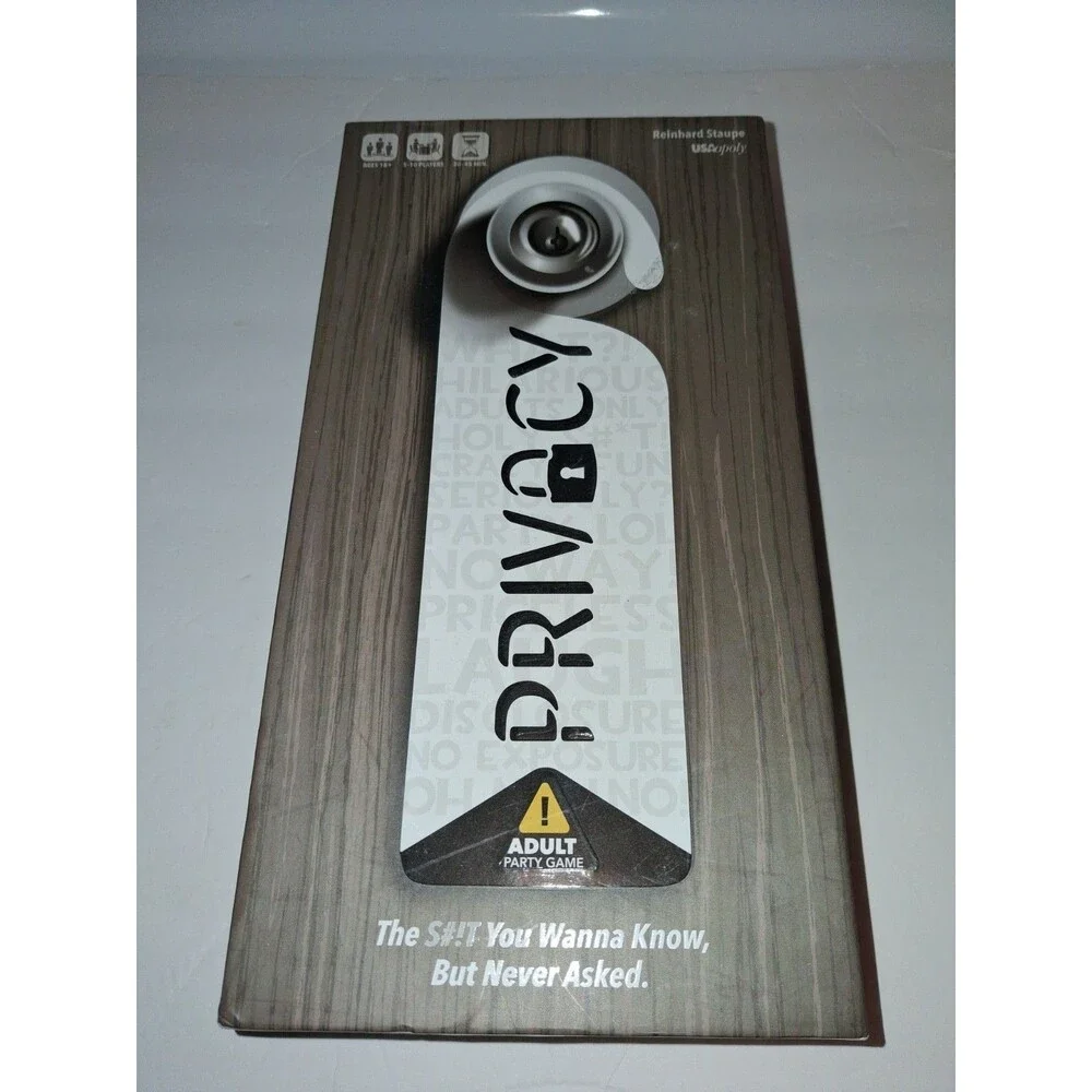 Privacy Adult Party Game Complete USAopoly 2018 Ages 18+ Funny Game Night